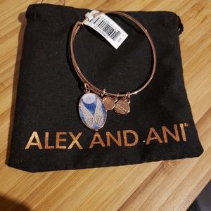 NWT ALEX AND ANI Guardian Angel Rose Gold Bracelet